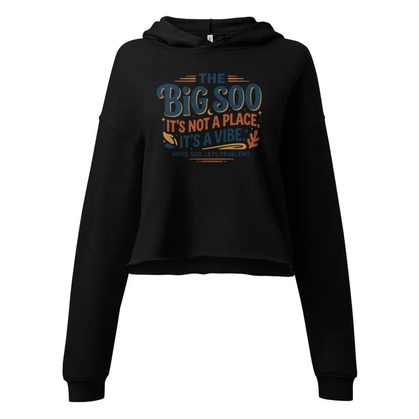 The Big Soo It's a Vibe Cropped Hoodie