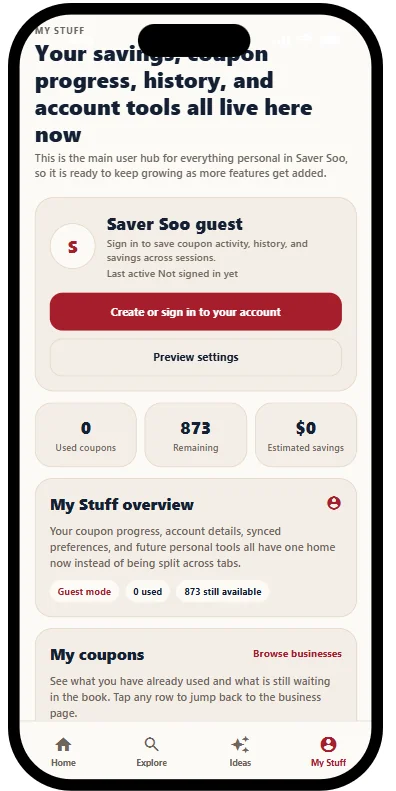 Big Soo App My Stuff